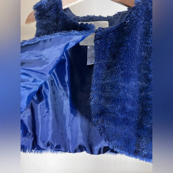 GIRLS Winter Fall Warm Faux Short Vest Jacket Sleeveless - Picture 5 of 6